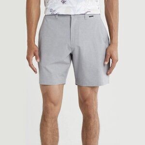 Travis Mathew Hefner 3.0 Shorts in Heather Grey, size 38
